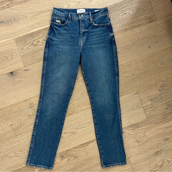 Frame Le Sylvie High Rise Slender Straight Jeans - Picture 5 of 10